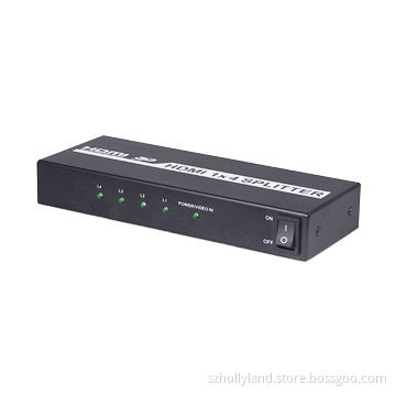 HDMI 1.3V 1X4 Splitter, Supports 3D Video Signal